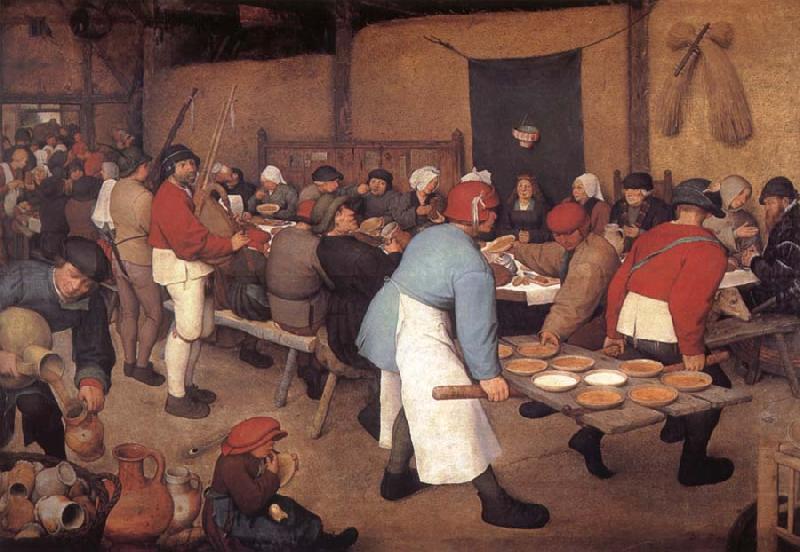 Peasant wedding, BRUEGEL, Pieter the Elder